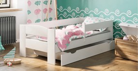 Κρεβάτι μονό με Προστατευτικό  Sadas  White  80x180cm  BC60060W BabyCute (Δώρο το Στρώμα)