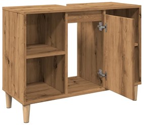 Ντουλάπι Μπάνιου Αρτισιανή Δρυς 80 x 33 x 60 εκ. Επεξεργ. Ξύλο 857134