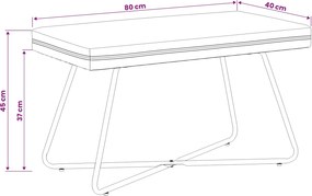 vidaXL παγκάκι Τιρκουάζ 80 x 40 x 45 εκ. Βελούδο