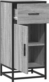 vidaXL Ραφιέρα Γκρι Sonoma 35,5x35x76 εκ. Επεξ. Ξύλο + Μέταλλο