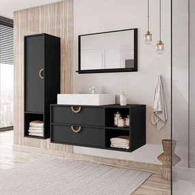 Σετ μπάνιου Lazienka 14-Μαύρο