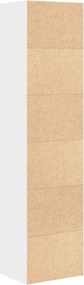 vidaXL Βιβλιοθήκη Λευκή 31x24x127 εκ. από Επεξεργασμένο Ξύλο