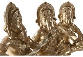 Διακοσμητική Φιγούρα DKD Home Decor Ρητίνη Ινδός (31 x 15,5 x 30 cm) (3 Μονάδες)