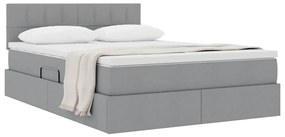 vidaXL Κρεβάτι με αποθηκευτικό χώρο και στρώμα με στρώμα 140 x 190 cm