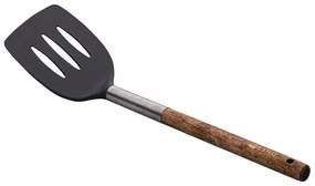 Estia Σπάτουλα Τρυπητή Stone PBT Νάυλον 35cm Με Ξύλινη Λαβή 01-2640
