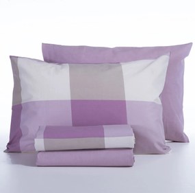 Σεντόνια Υπέρδιπλα (Σετ) Nef-Nef Homeware Casual Check Mauve
