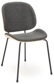 K467 chair natural oak / dark grey DIOMMI V-CH-K/467-KR