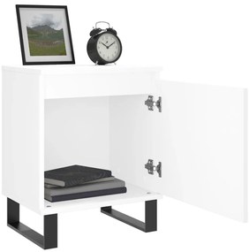vidaXL Κομοδίνα 2 τεμ. Λευκά 40 x 30 x 50 εκ. από Επεξεργασμένο Ξύλο