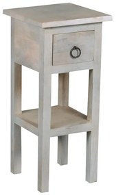 MAISON CLASSIC Έπιπλο Stand, Ξύλο Mango Antique Άσπρο 25x25 H.55cm ΕΙ930,2