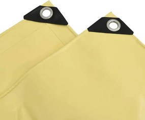 vidaXL Τέντα 650g / m² Μπεζ 4 x 8 m Καμβάς με επικάλυψη PVC