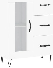 vidaXL Ντουλάπι Λευκό 69,5x34x180 εκ. από Επεξεργασμένο Ξύλο