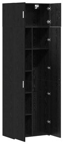 vidaXL Ντουλάπι αποθήκευσης Μαύρη δρυς 70 x 42.5 x 225 εκ