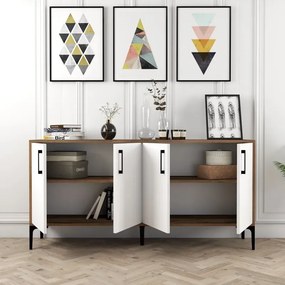 Stewehome Ξύλινος Μπουφές Μοντέρνος 160x35x78 cm