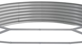 vidaXL Ζαρντινιέρα Πράσινο 373x140x36εκ. Ατσάλι με Ηλεκτρ.Βαφή Πούδρας