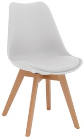 ΚΑΡΕΚΛΑ VEGAS HM0033.01 ΜΕ ΞΥΛΙΝΑ ΠΟΔΙΑ ΚΑΙ ΜΕ ΚΑΘΙΣΜΑ ΛΕΥΚΟ 47x56,6x82Υεκ.