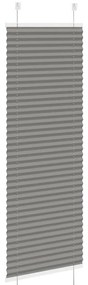 vidaXL Πλισέ περσίδα Ανθρακί 50x100 cm Πλάτος υφάσματος 49,4 cm