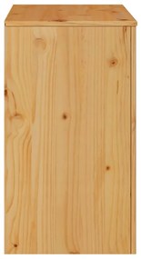 vidaXL Πλαϊνό γραφείο Drammen Δρυς 79 x 43 x 75.5 εκ Μασίφ ξύλο πεύκου