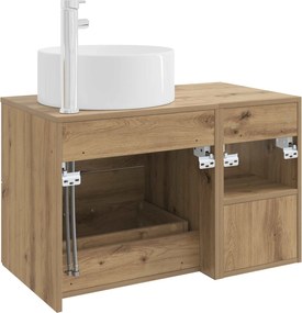 vidaXL Σετ Επίπλων Μπάνιου 2 pcs Artisan Δρυς Επεξεργασμένο Ξύλο