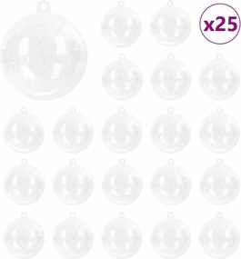 vidaXL Σετ Χριστουγεννιάτικων Στρογγυλών Μπαλίτσων 25 pcs Ø 10 εκ