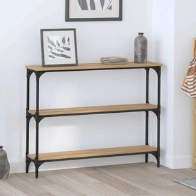 vidaXL Τραπέζι κονσόλας με ράφι artisan δρυς 100 x 22.5 x 75 εκ