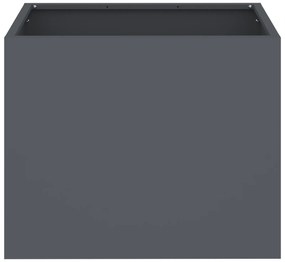 vidaXL Γλάστρα Κήπου Ανθρακί 50 x 32 x 40 εκ Κρύα έλαση από χάλυβα