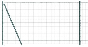 vidaXL Euro Fence με 7 Φραγκοσυκιές 1.2x10 μ Γαλβανισμένο Ατσάλι