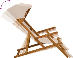 vidaXL Καρέκλα Ακτίνας 3 θέση Στερεό Ξύλο Ευκαλύπτου Μπεζ