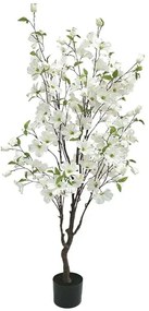 Τεχνητό Δέντρο Σε Γλάστρα Κρανιά 04-10115 135cm White Marhome Συνθετικό Υλικό