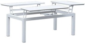 Τραπέζι Αλουμινίου Επεκτεινόμενο 122x67x 46/60 186503 White