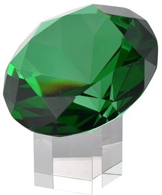 Διαμάντι διακοσμητικό με βάση - Γυαλί - 76648-GREE