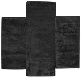 Χαλιά Κρεβατοκάμαρας (Σετ 3τμχ) Polcarpet Veloute Cozy 1820 D.Grey