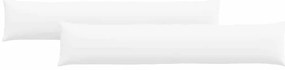 vidaXL Μαξιλάρι Καναπέ 2 pcs Λευκό 200 x 40 εκ. ύφασμα