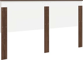 vidaXL Κεφαλάρι με κεφαλάρι Καφέ δρυς 180 cm Επεξεργασμένο ξύλο