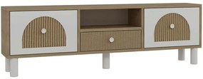 Έπιπλο Τηλεόρασης Notre Bohem 475OLV1471 140x29,6x45cm Oak-White