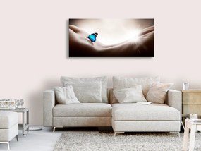 Πίνακας - Woman and Butterfly (1 Part) Narrow 120x40