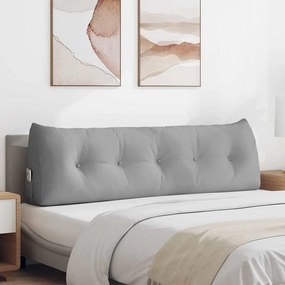 vidaXL Μαξιλάρι Πλάτης Σκίουρος Γκρί 160 x 24 x 50 εκ ύφασμα