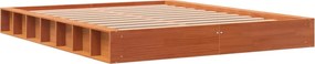 vidaXL Σκελετός Κρεβ. Χωρίς Στρώμα Καφέ Κεριού 160x200 εκ Μασίφ Πεύκο