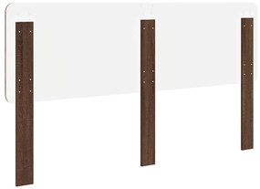 vidaXL Κεφαλάρι με κεφαλάρι Καφέ δρυς 180 cm Επεξεργασμένο ξύλο