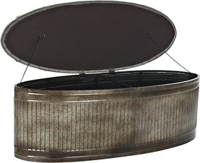 Σκαμπό DKD Home Decor Γκρι Μέταλλο 117 x 42 x 47 cm