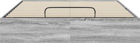 vidaXL Κρεβάτι Οθωμανικού Τύπου Γκρι Sonoma 120 x 200 cm