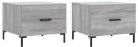 vidaXL Τραπεζάκια Σαλονιού 2 τεμ Γκρι sonoma 50x50x40 εκ Επεξ. Ξύλο