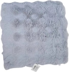 Μαξιλάρι καρέκλας γούνινο - 40x40cm - 571537 - Light Grey