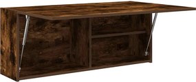 vidaXL ντουλάπι τοίχου μπάνιου καπνιστή δρυς 100x25x40 cm