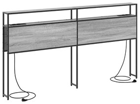 vidaXL Κεφαλάρι Αποθήκης Γκρι sonoma 180 cm Επεξεργασμένο ξύλο