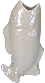 Βάζο Ψάρι Ιβουάρ Κεραμικό 15.5x10.5x28cm - Κεραμικό - 05154186
