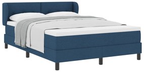 vidaXL Κρεβάτι με Στρώμα Μπλε 140x200 εκ. Υφάσματος