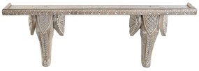 Ράφια DKD Home Decor Λευκό Φυσικό Ξύλο από Μάνγκο 78 x 15 x 28 cm