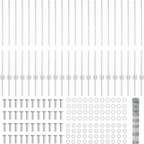 vidaXL Τεντώτο με στήριγμα Ασημί 1 x 50 m Ατσάλι