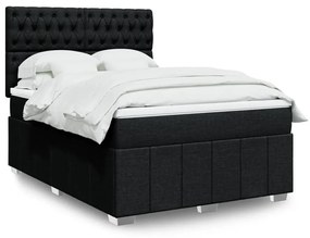 ΚΡΕΒΑΤΙ BOXSPRING ΜΕ ΣΤΡΩΜΑ ΜΑΥΡΟ 160X200 ΕΚ. ΥΦΑΣΜΑΤΙΝΟ 3294028