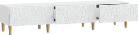 vidaXL Ντουλάπι TV 147 x 34,5 x 30 εκ Λευκό Επεξεργασμένο Ξύλο